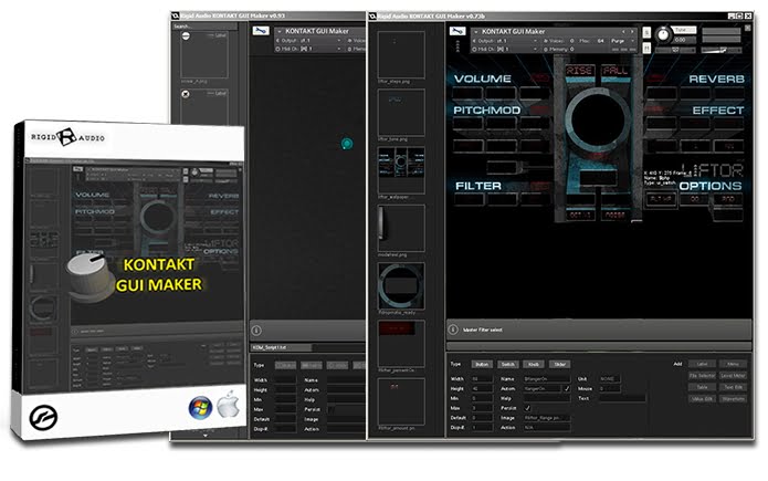 Rigid Audio Kontakt GUI Maker app updated to v0.98