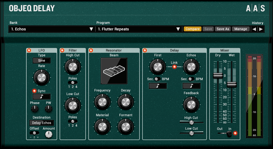 Applied Acoustics Systems Objeq Delay