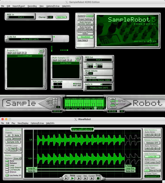 SampleRobot KORG Edition and WaveRobot