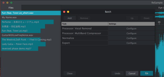 2nd Sense Audio ReSample batch processing