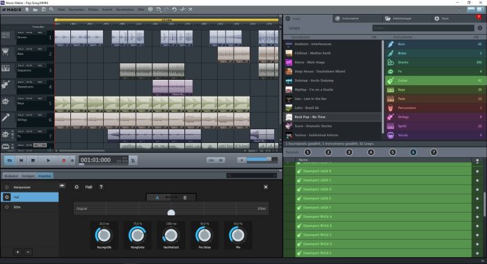 MusicMaker FreeVersion GUI Overview