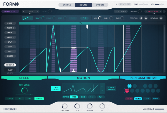 Native Instruments Form curve editor