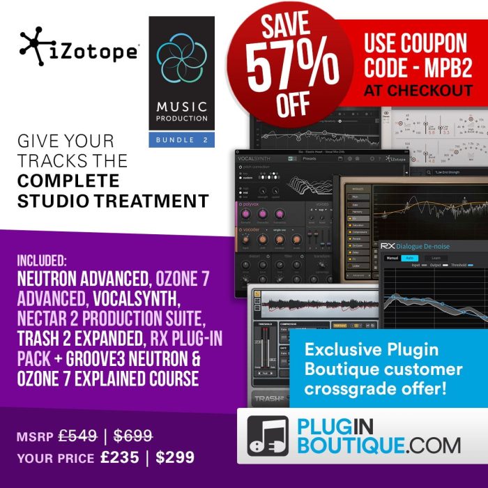 iZotope Music Production Bundle 2 crossgrade