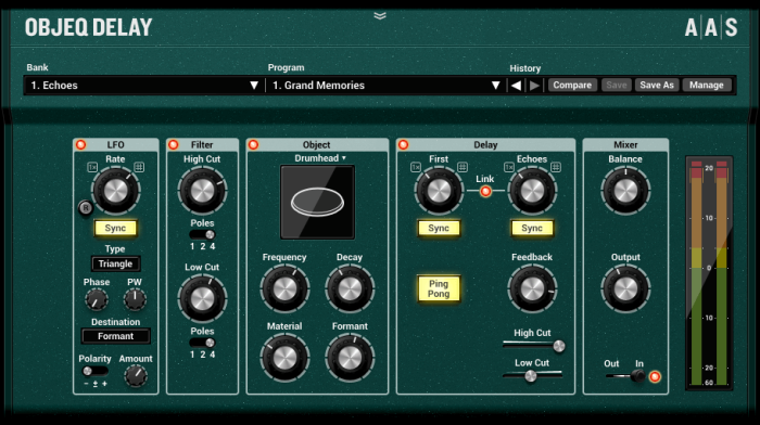 Applied Acoustics System Objeq Delay