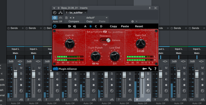 Brainworx bx subfilter