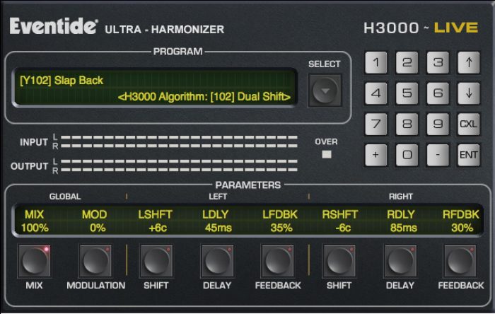 Eventide H3000 LIVE plugin