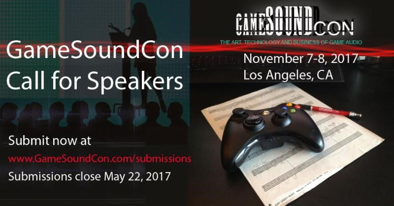 GameSoundCon Call for Speakers
