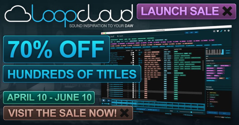 Loopmasters Loopcloud launch sale