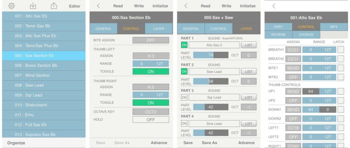 Roland Aerophone Editor app