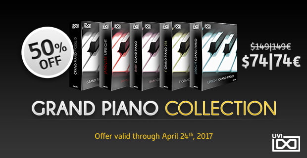 UVI Grand Piano Collection 50% off at Plugin Boutique