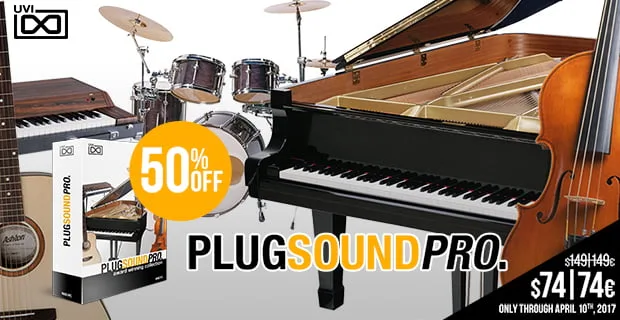 UVI PlugSound Pro 50% off until Arpil 11th at Plugin Boutique