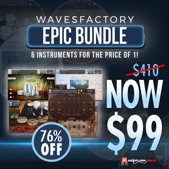 Audio Plugin Deals Wavesfactory Bundle