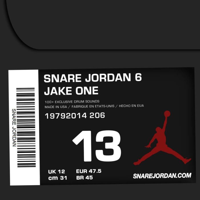 Jake One Snare Jordan Vol. 6