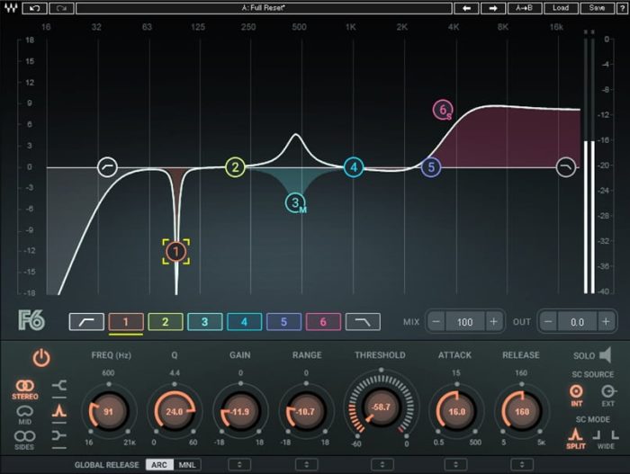 Waves F6 Floating Band Dynamic EQ