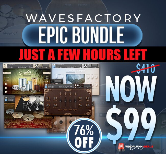 Audio Plugin Deals Wavesfactory Bundle hours