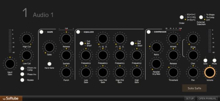 Softube Console 1 GUI