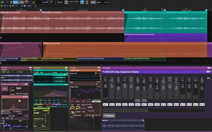 Usine 3 Grid workspace