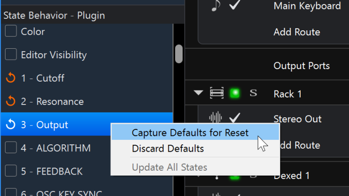 Cantablile Build 3258 reset output