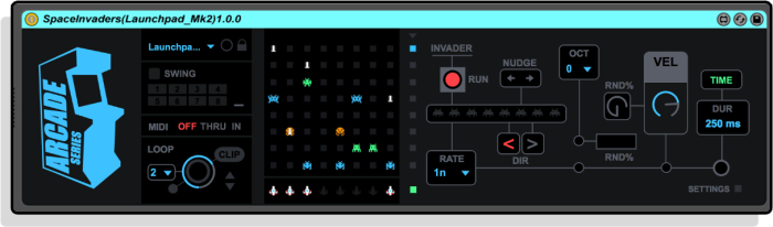 Arcade Series Returns Space Invaders Max for Live Generative Sequencer