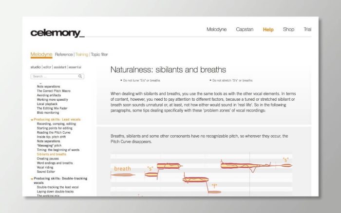 Celemony Melodyne Training Center