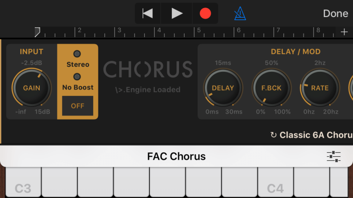 FAC Chorus GarageBand