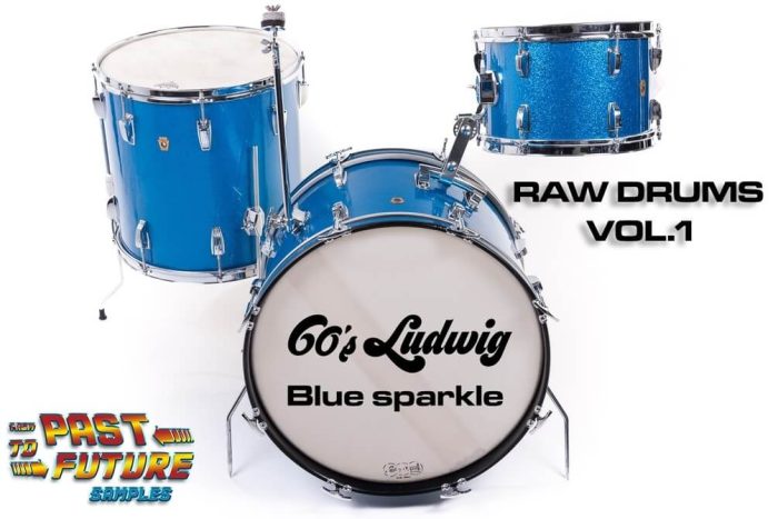 Past To The Future Samples Raw Drums 60's Ludwig Blue Sparkle