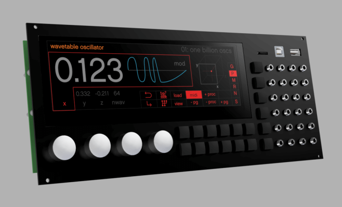 Percussa Super Signal Processor Eurorack module mockup