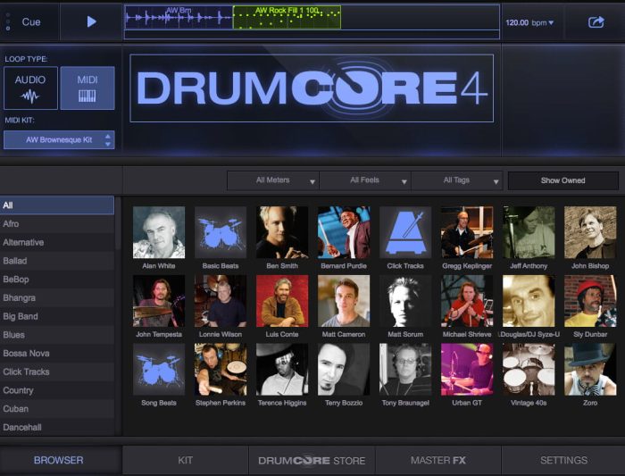 Sonoma Wire Works DrumCore 4 Browser Purdie