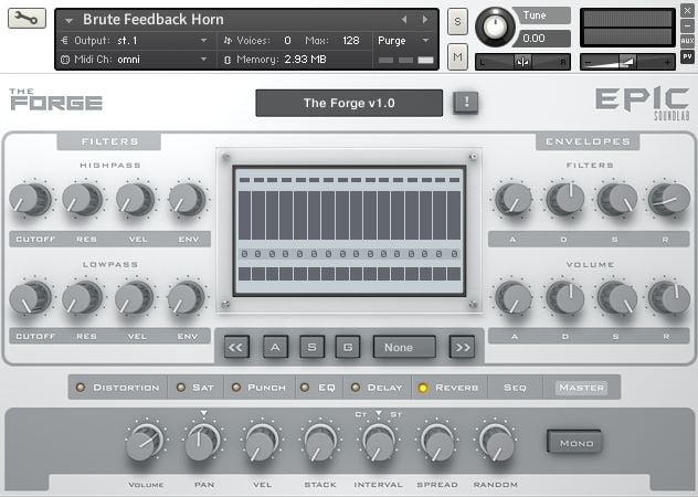 Epic SoundLab The Forge GUI