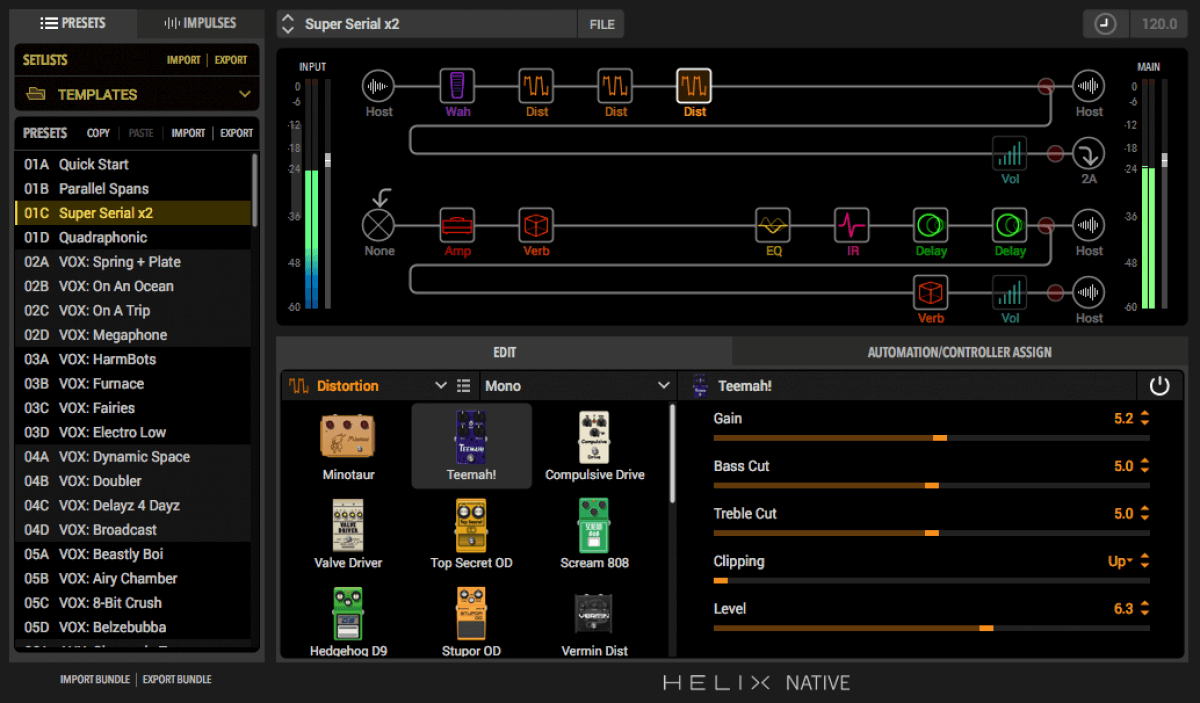 line 6 helix vst