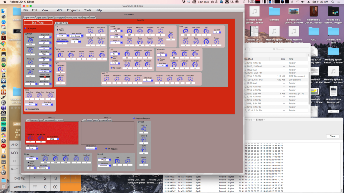 Memory Splice Roland JD Xi Editor Software