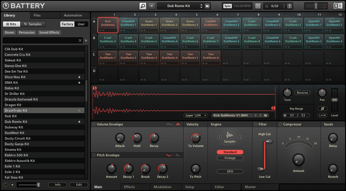 native instruments battery 4 drum kits