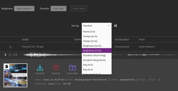 Noiiz Feature Filters