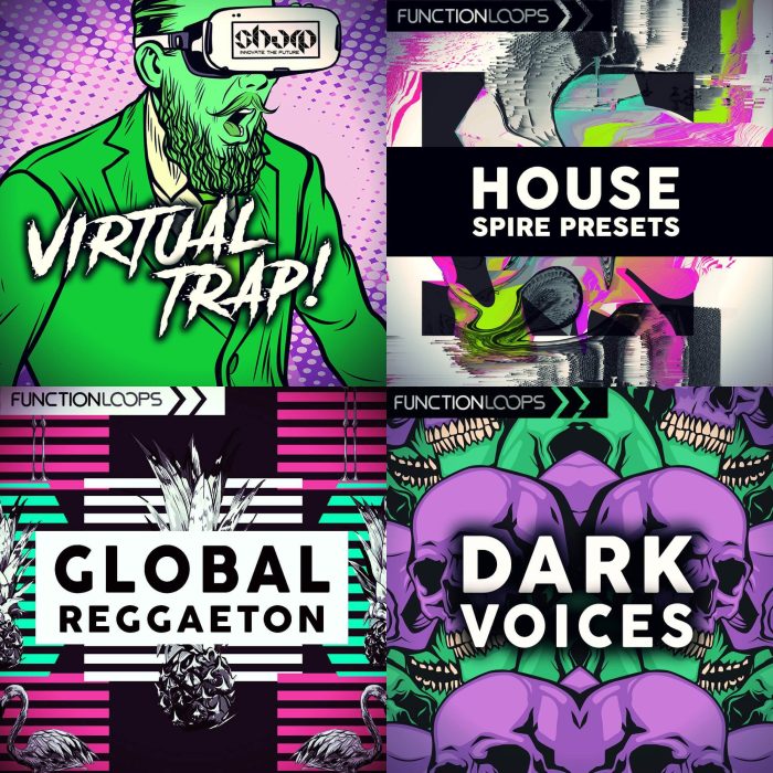 Function Loops Global Reggaeton, House Spire, Dark Voices & Virtual Trap