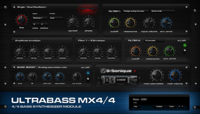 G-Sonique Ultrabass MX4/4