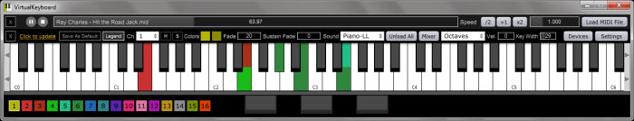 virtual midi piano keyboard with vst