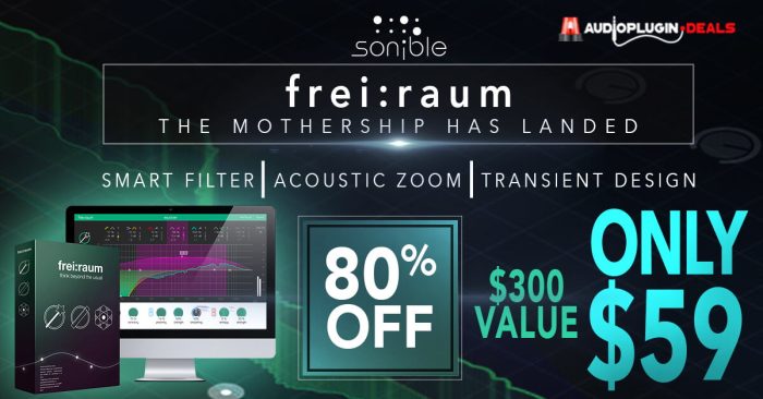 Audio Plugin Deals Sonible freiraum sale