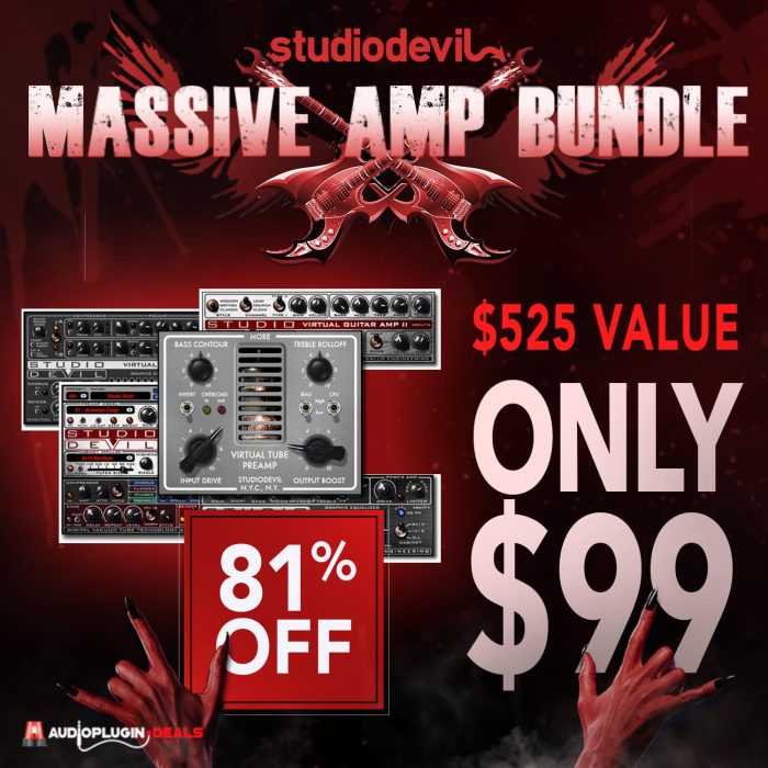 Audio Plugin Deals Studio Devil Massive Amp Bundle