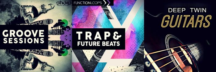 Function Loops Groove Sessions, Trap & Future Beats, Deep Twin Guitars