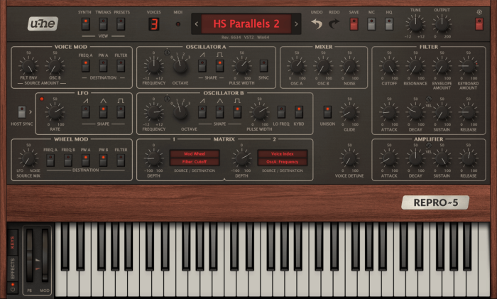 u-he Repro 5 synth