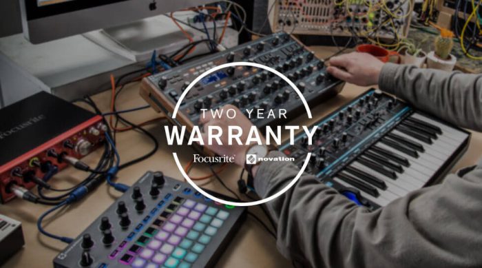 Focusrite Novation 2 year warranty