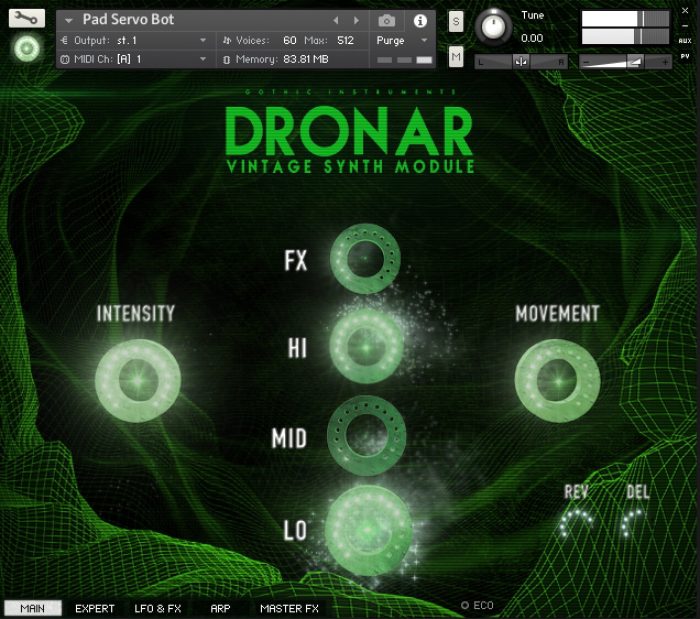 Gothic Instruments DRONAR Vintage Synth Module