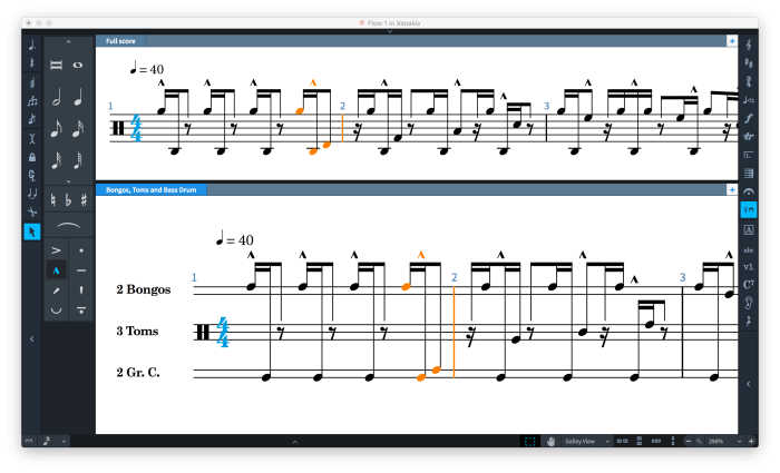 Steinberg Dorico Flexible Percussion