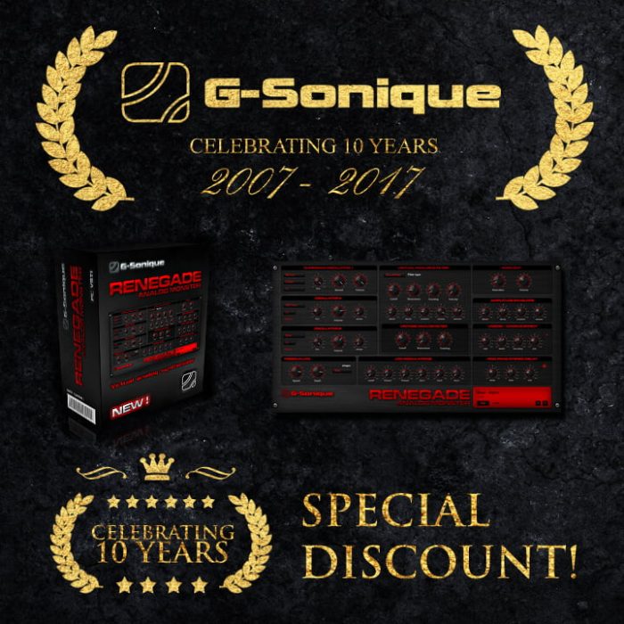 G Sonique Celebrating 10 years DISCOUNT