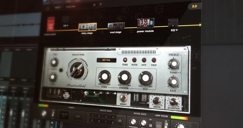 Positive Grid BIAS Pedal Delay plugin FREE for limited time