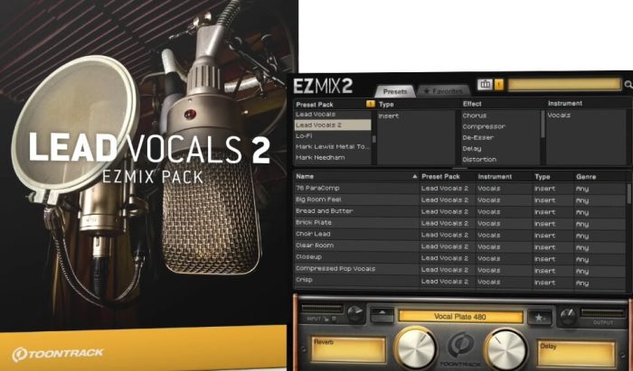 Toontack Lead Vocals 2 EZmix 2 Pack