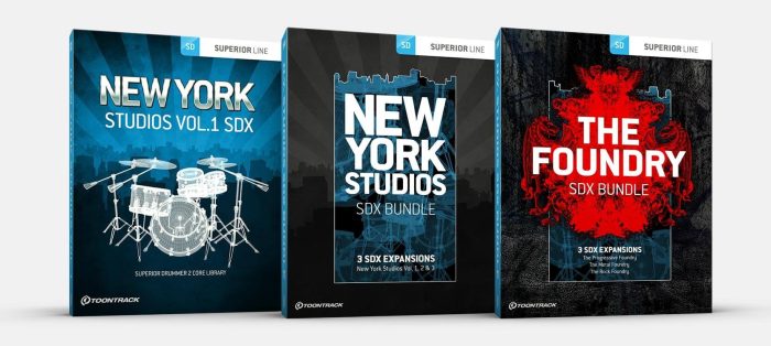 Toontrack Foundry & New York Studios SDX Bundles