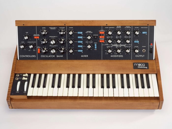 Bob Moog Foundation Vintage Minimoog signed by Rick Wakeman