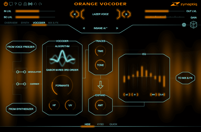 Zynpatiq Orange Vocoder 4 vocoder