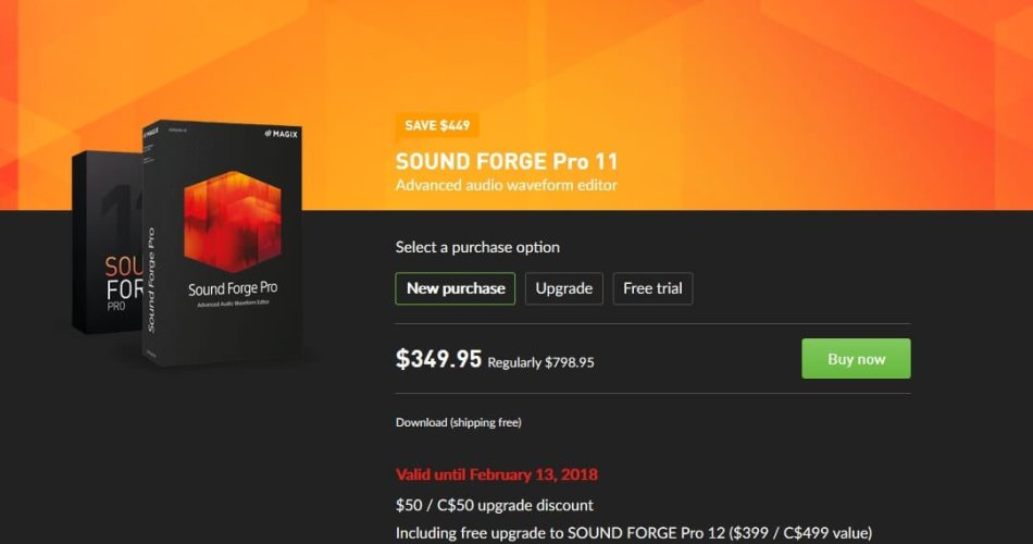 sound forge deal